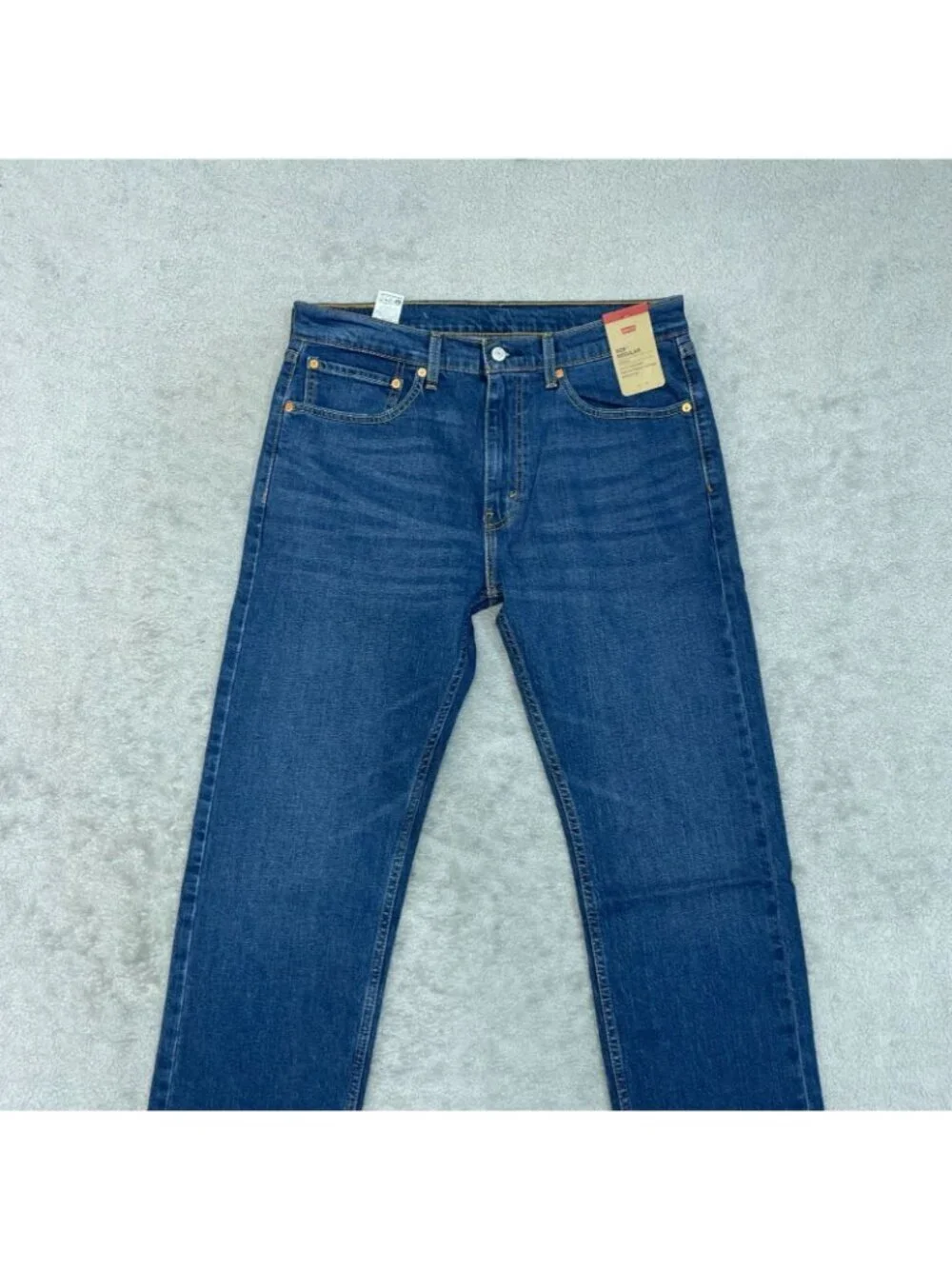 NWT Levi's 505 Men's 34x30 Blue Regular Fit Stretch Jeans Straight Leg Denim